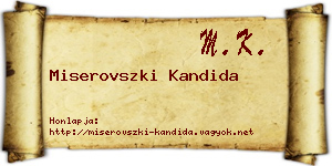 Miserovszki Kandida névjegykártya
